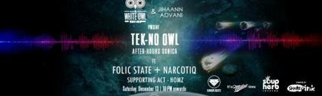 Gig Alert: Tek-No Owl with Folic State at The White Owl, Mumbai