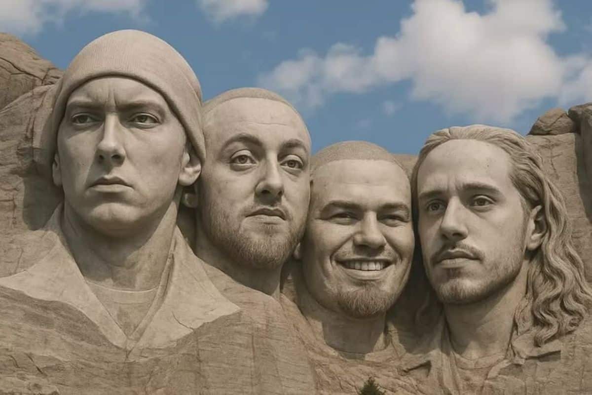 Why is the “Mount Rushmore of white rappers” with Eminem and Mac Miller