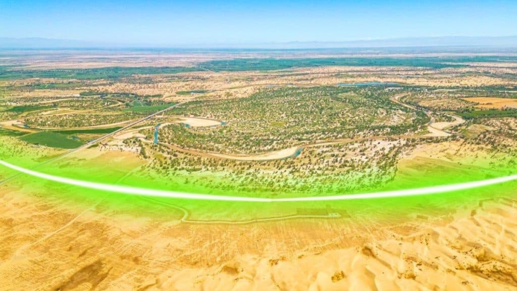 China has just pushed back the desert with a project involving over 600,000 trees