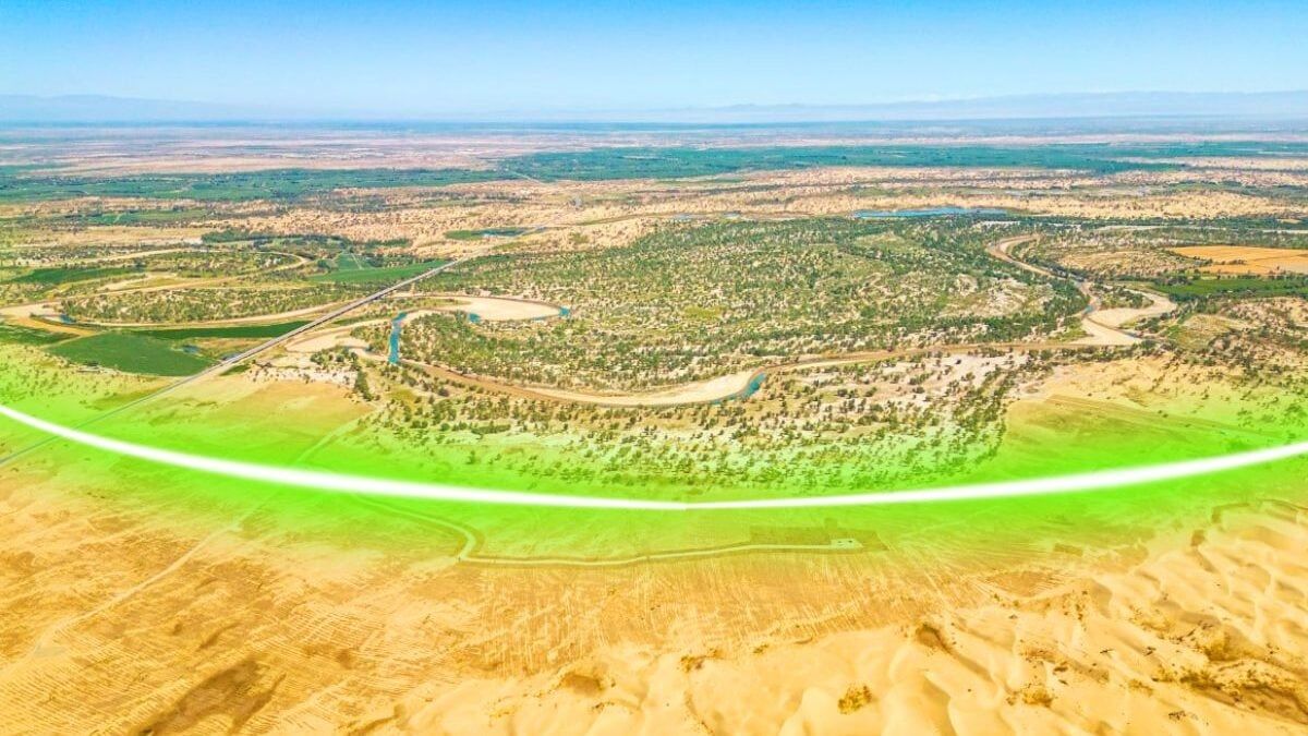 China has just pushed back the desert with a project involving over 600,000 trees