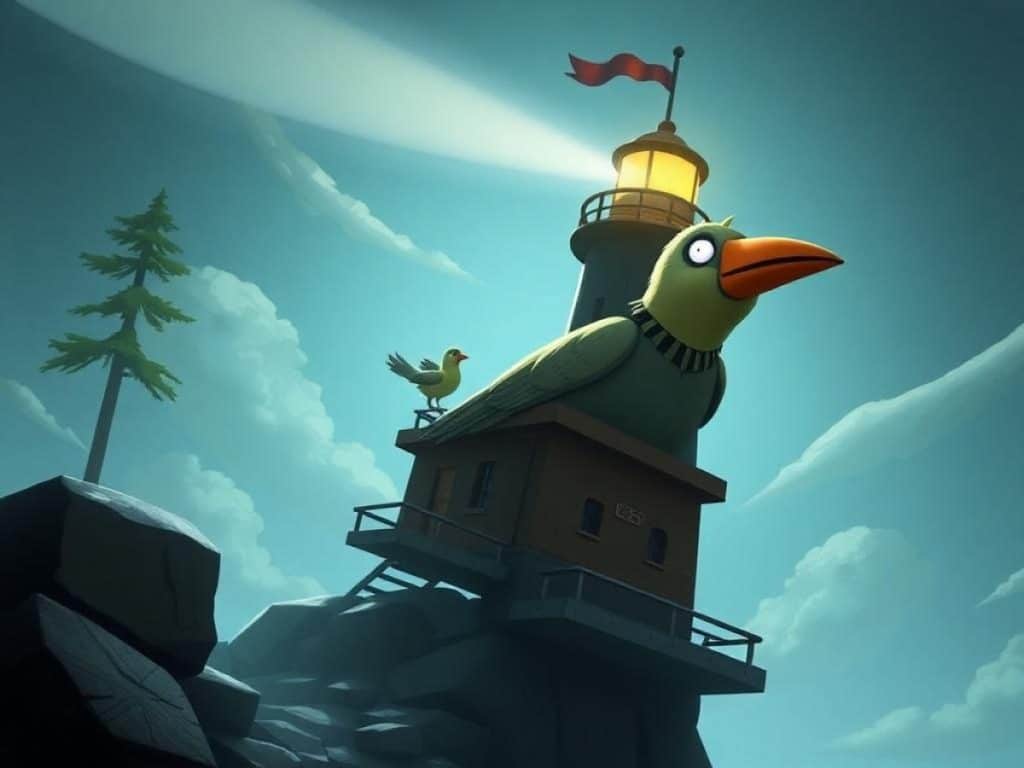 Double Fine's Next Game, Keeper, Has You Controlling a Walking Lighthouse Driven by a Goofy Bird
