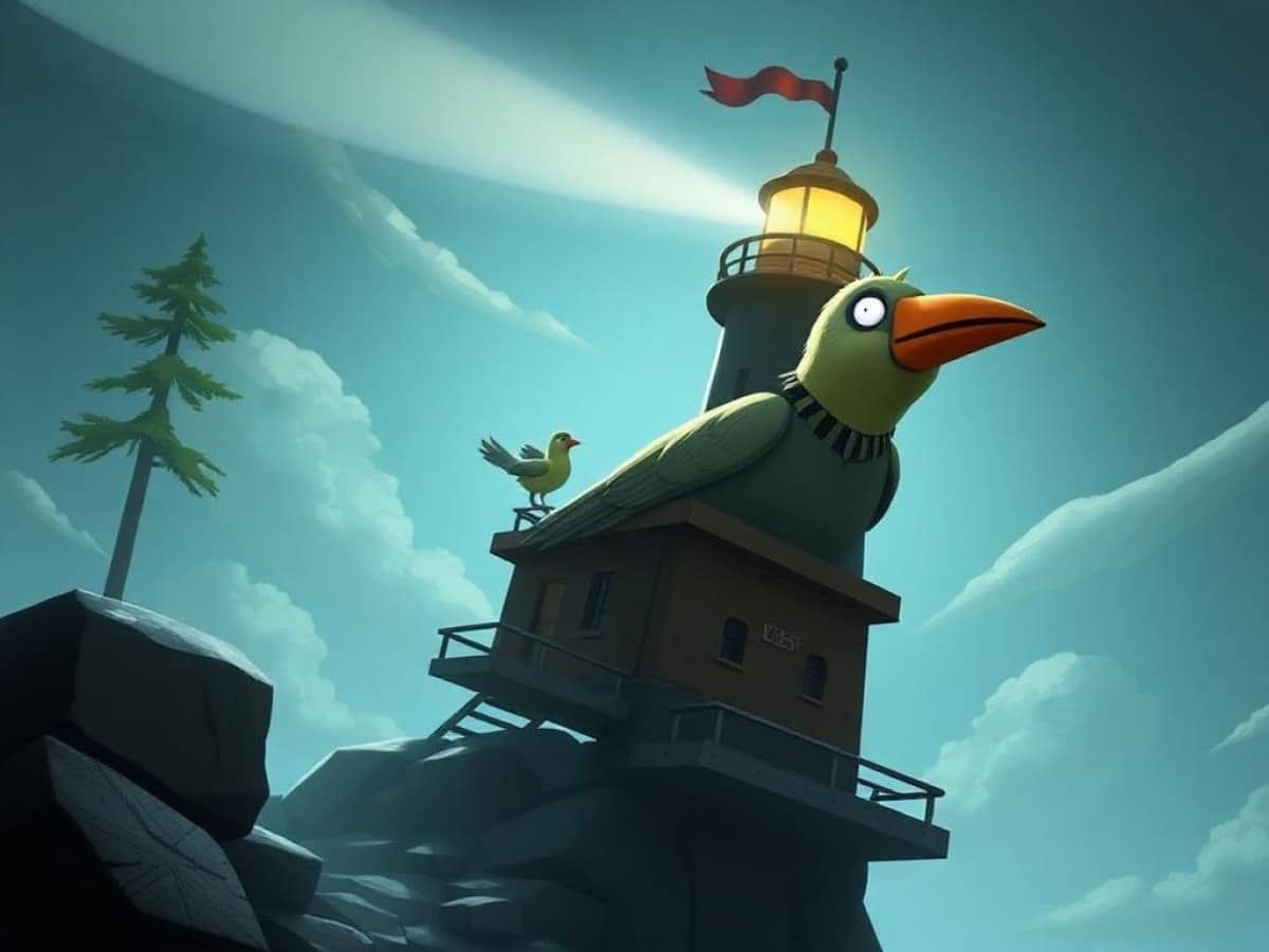 Double Fine's Next Game, Keeper, Has You Controlling a Walking Lighthouse Driven by a Goofy Bird