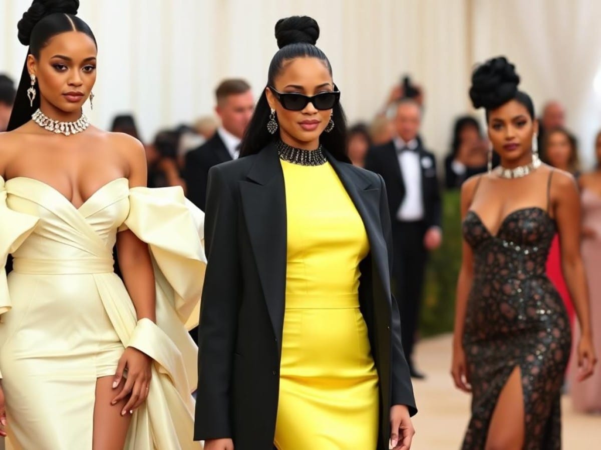 Met Gala 2025 Photos: Rihanna, Chappell Roan, Doechii, and More