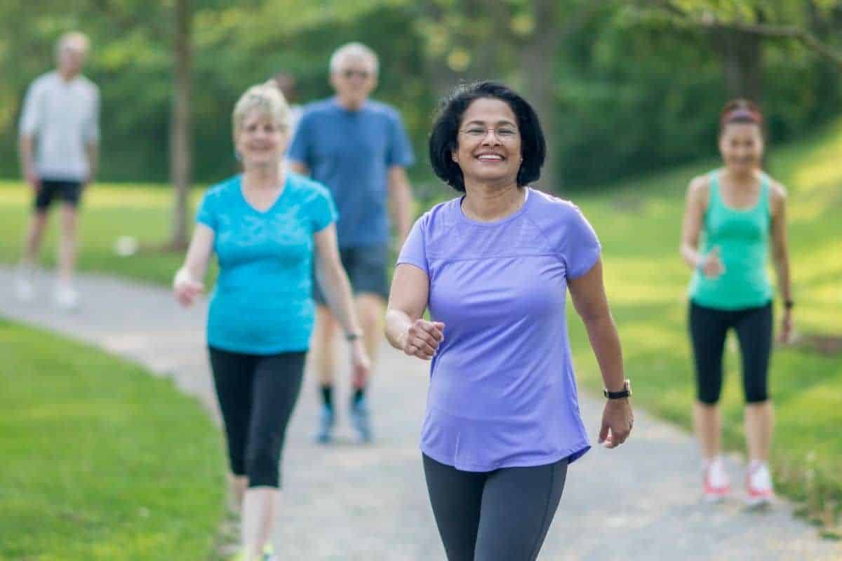 What is the ideal daily walking distance for getting back into shape?