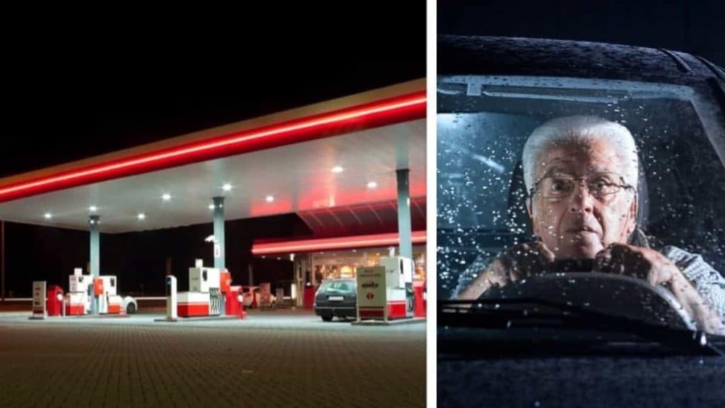 He forgets his wife at a freeway service area at 4 a.m. and realizes it... after 300 km