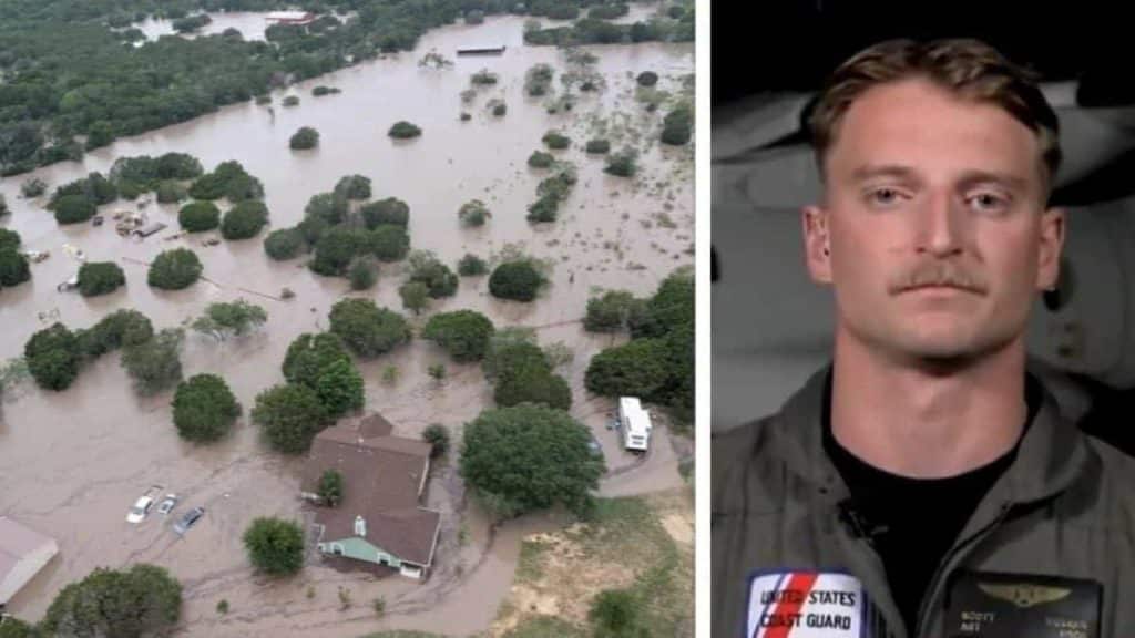 Heroic Coast Guardsman saves 165 children trapped by terrible flood in Texas