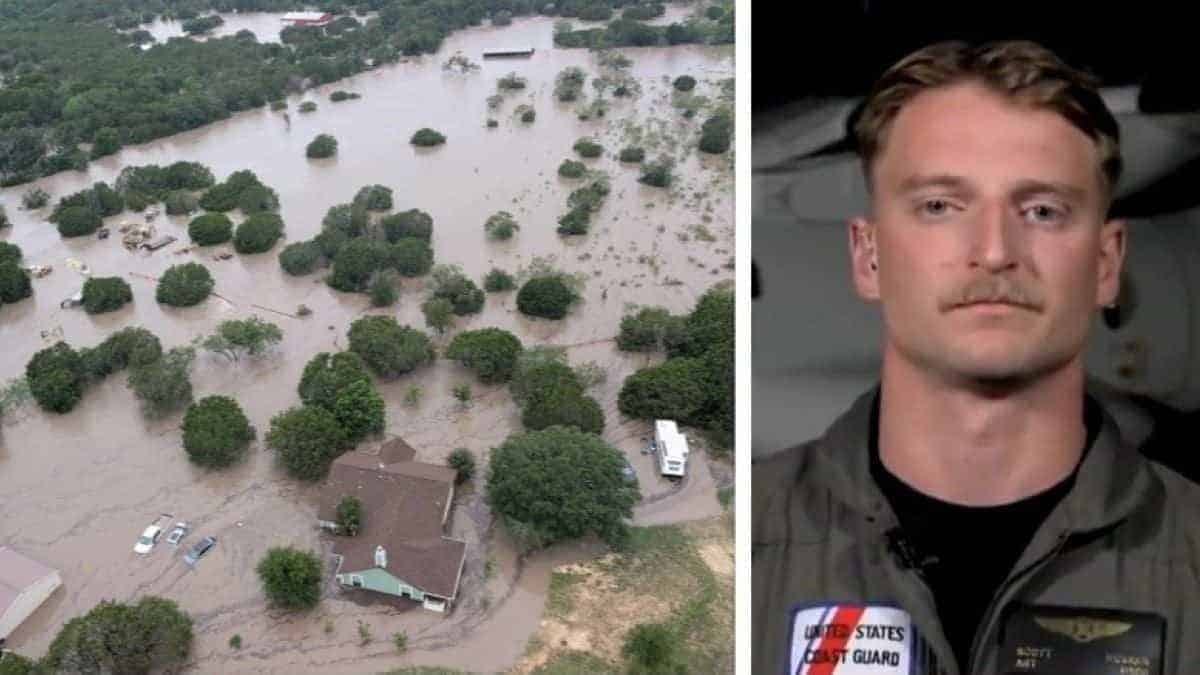Heroic Coast Guardsman saves 165 children trapped by terrible flood in Texas