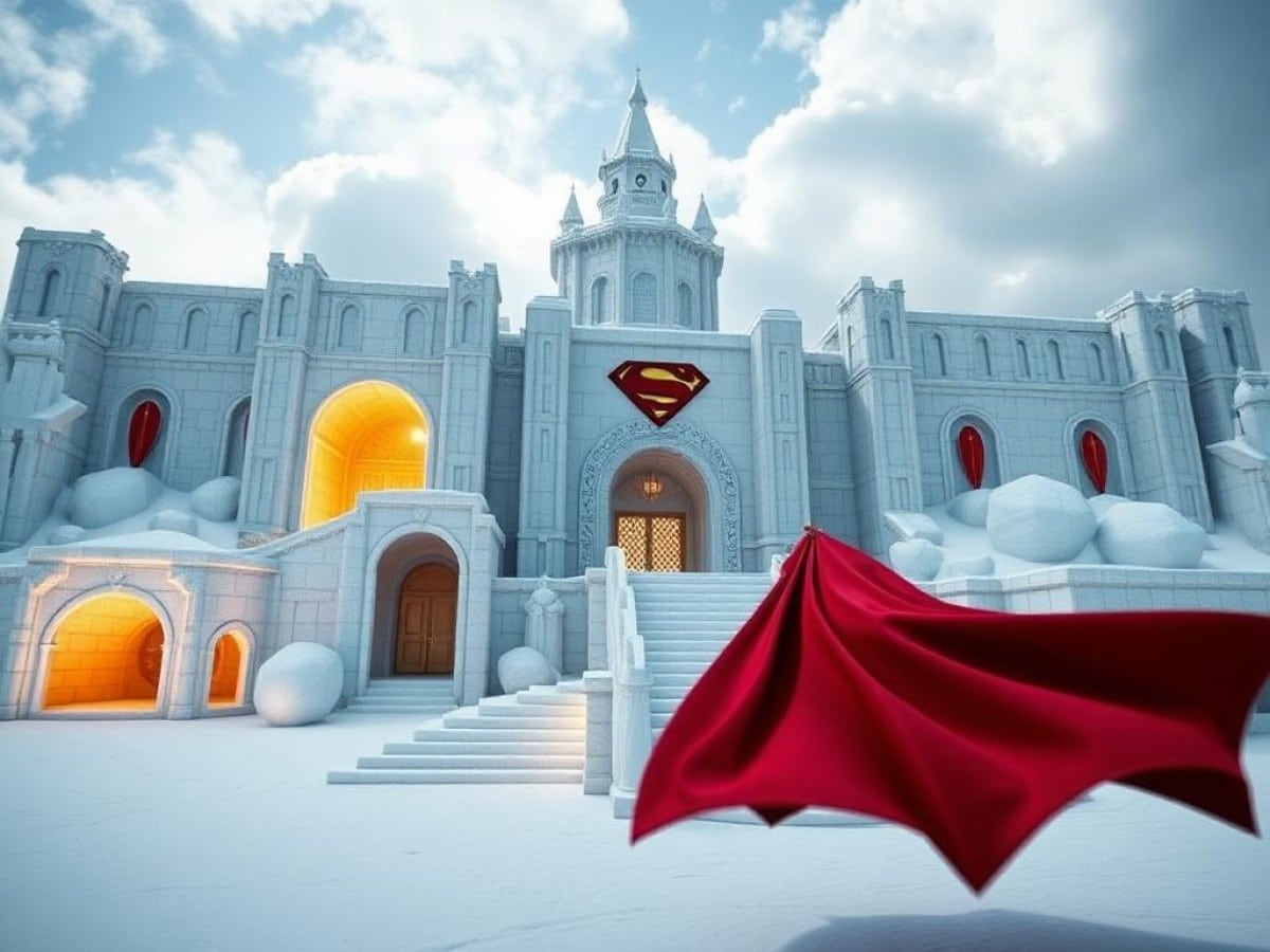 ‘Superman’s’ Fortress of Solitude Took Six Months to Design, 16 Weeks to Build and Was Made from 242 Resin Crystals