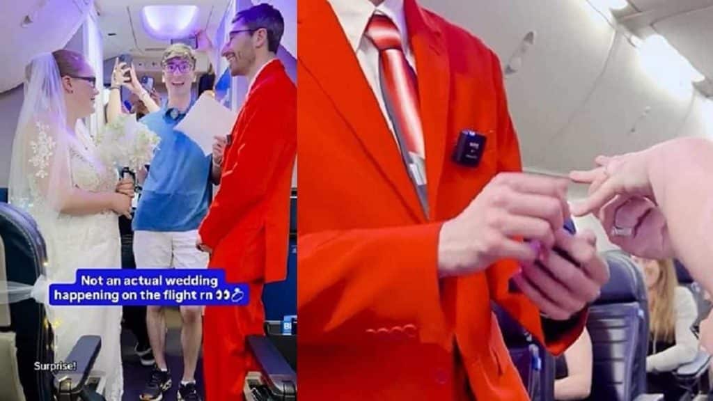This American Couple Got Married Mid-Flight