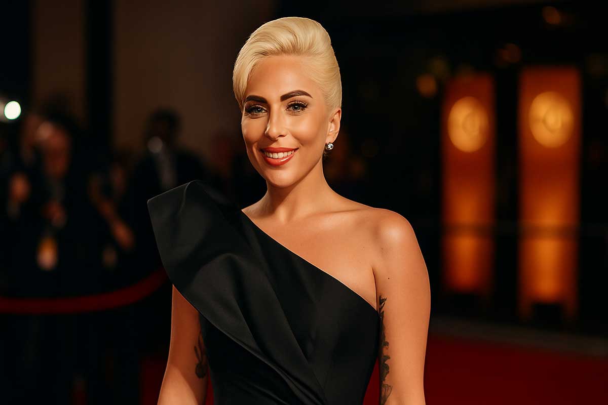 Lady Gaga on a red carpet
