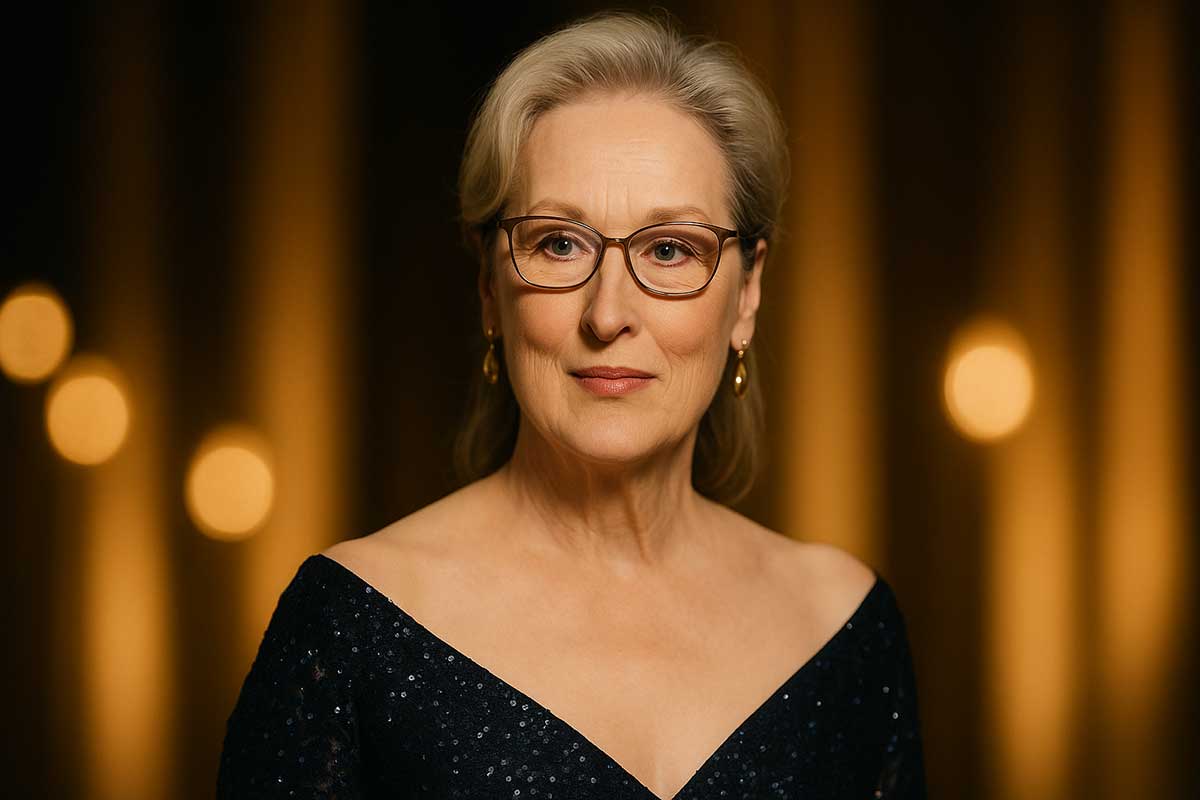 Meryl Streep in an elegant gown