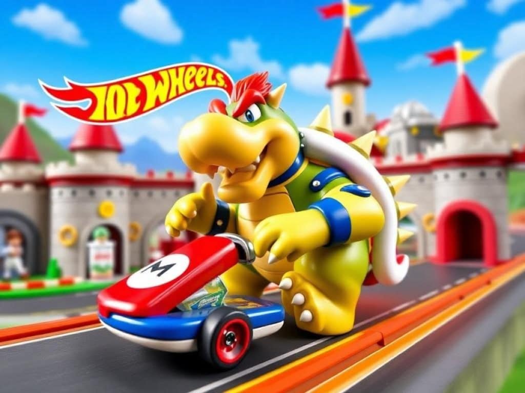 Hot Wheels Bowser's Castle Raceway With 35-Kart Garage Is Only $50 At Amazon